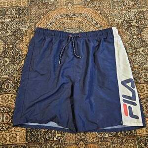 Fila Athletic Shorts Navy Blue Size XL